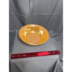 Vintage Fire King Peach Luster Laurel Leaf 8" Serving Bowl